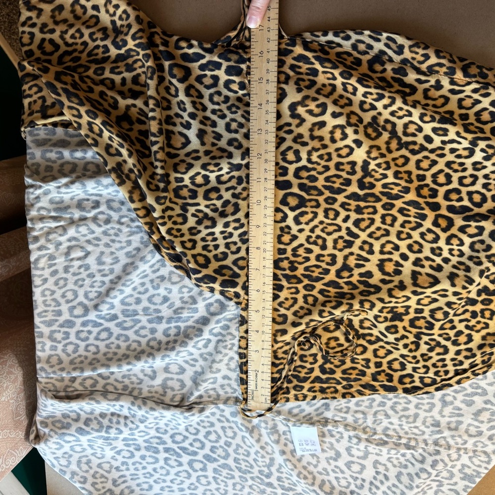 Vix Paula Hermanny Leopard Animal Print Swim Coverup Size Large - Picture 9 of 13